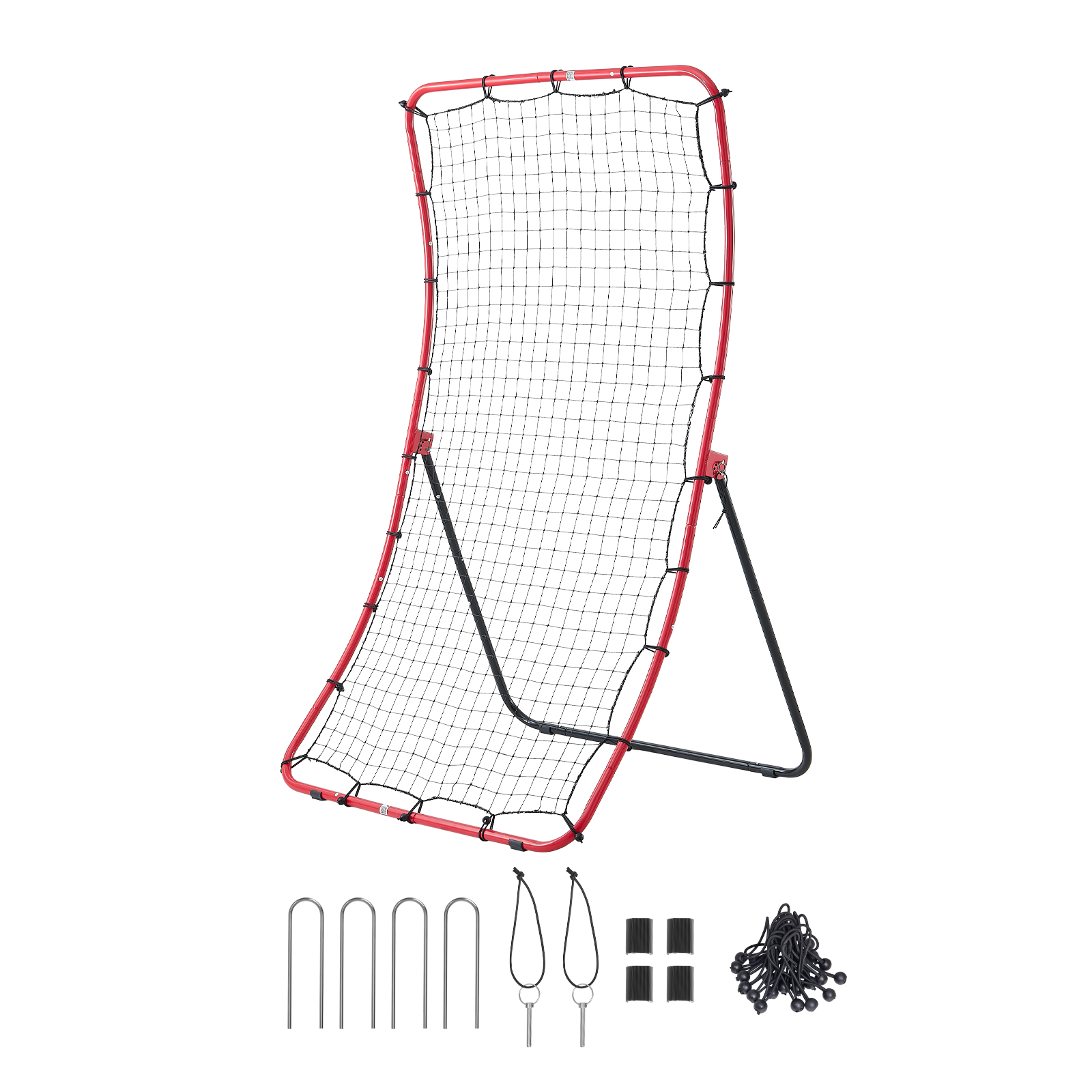 Main product image of Baseball Softball Rebounder Net, 4 x 5.5 ft, 5 Adjustable Angles, Steel Frame