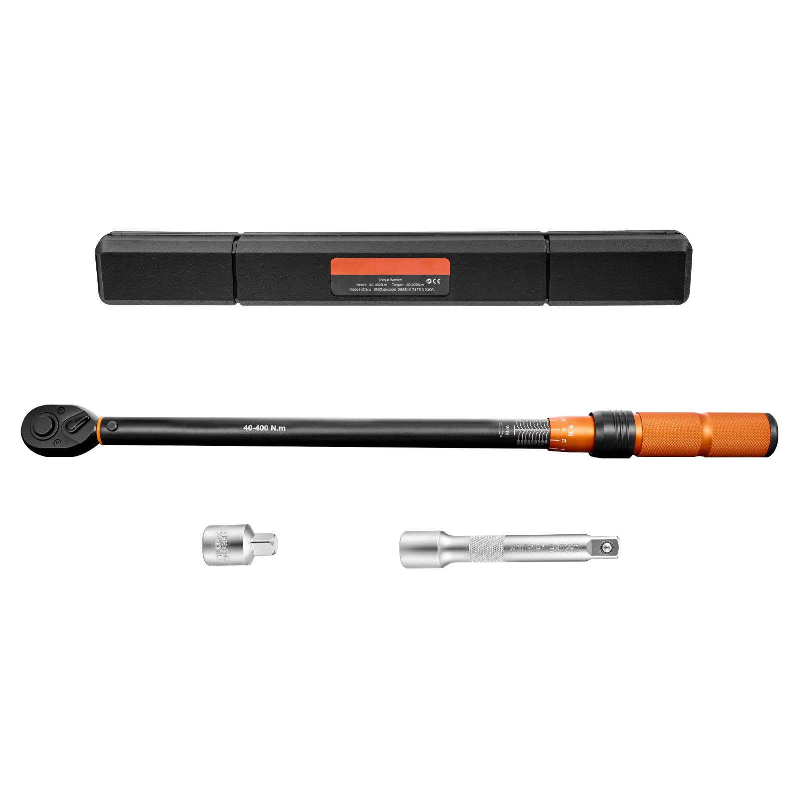 Main product image of 1/2-inch Drive Click Torque Wrench, ±3% Accuracy, 29.4-294.1 Lbf-ft / 40-400 N.m, Dual Scale