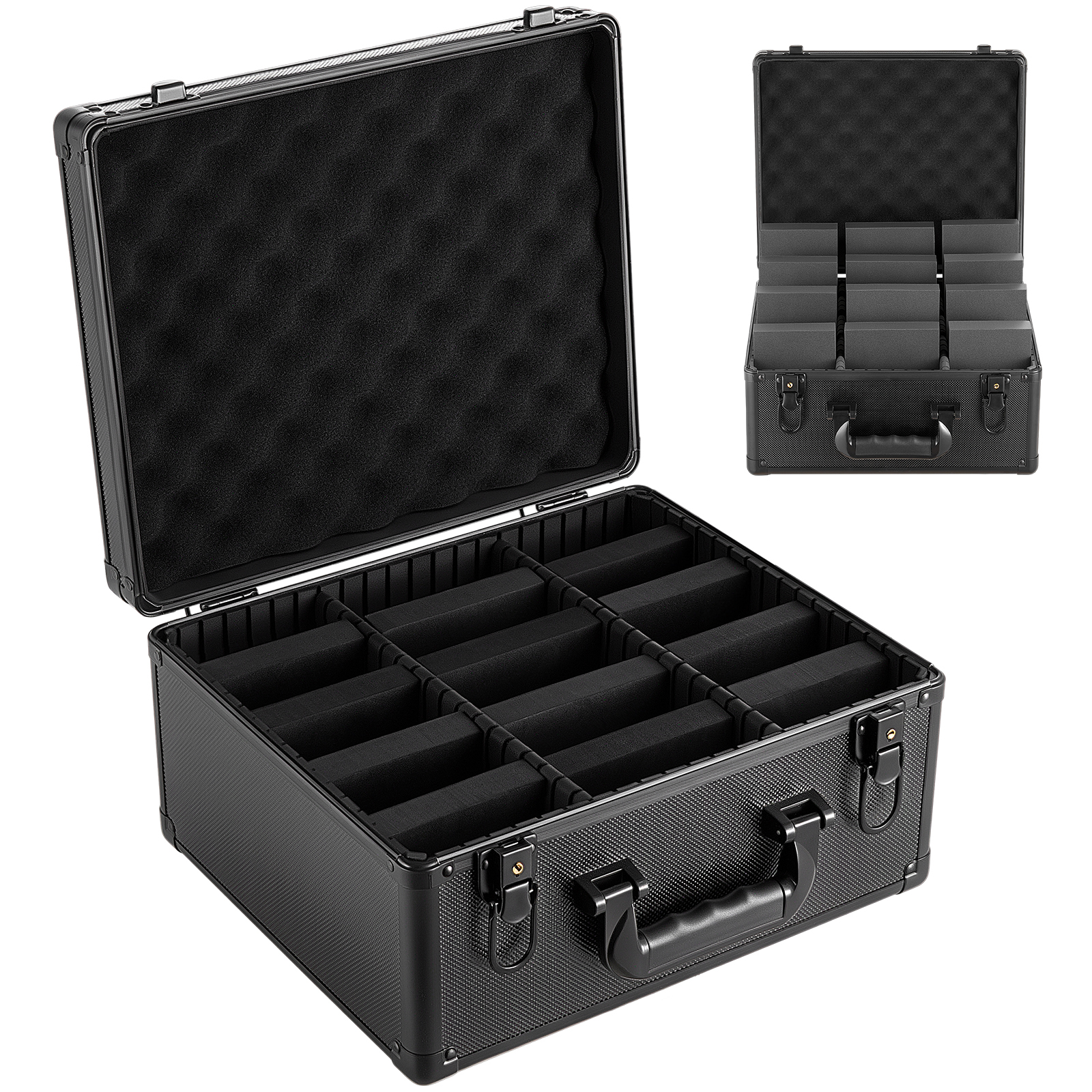 Main product image of 3-Row Graded Card Storage Case, 180 PSA, 120 SGC, 100 BGS, Lock, 12 Dividers