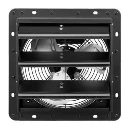 Product image of 10 Inch Wall-Mount Shutter Exhaust Fan, Variable Speed, Automatic Louvers, Steel Housing