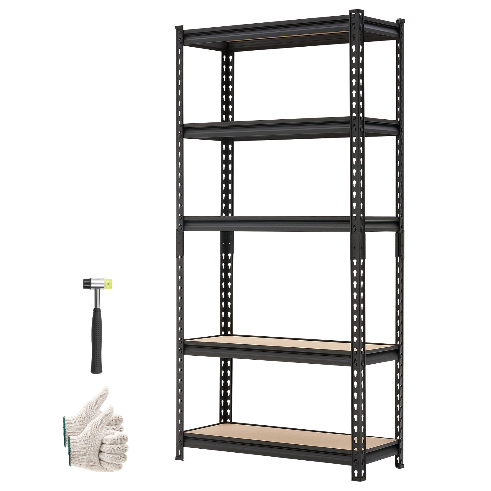 Main product image of 5-Tier Adjustable Metal Storage Shelves, 2000 Lbs Capacity, 29.88"W x 12.17"D x 59.84"H