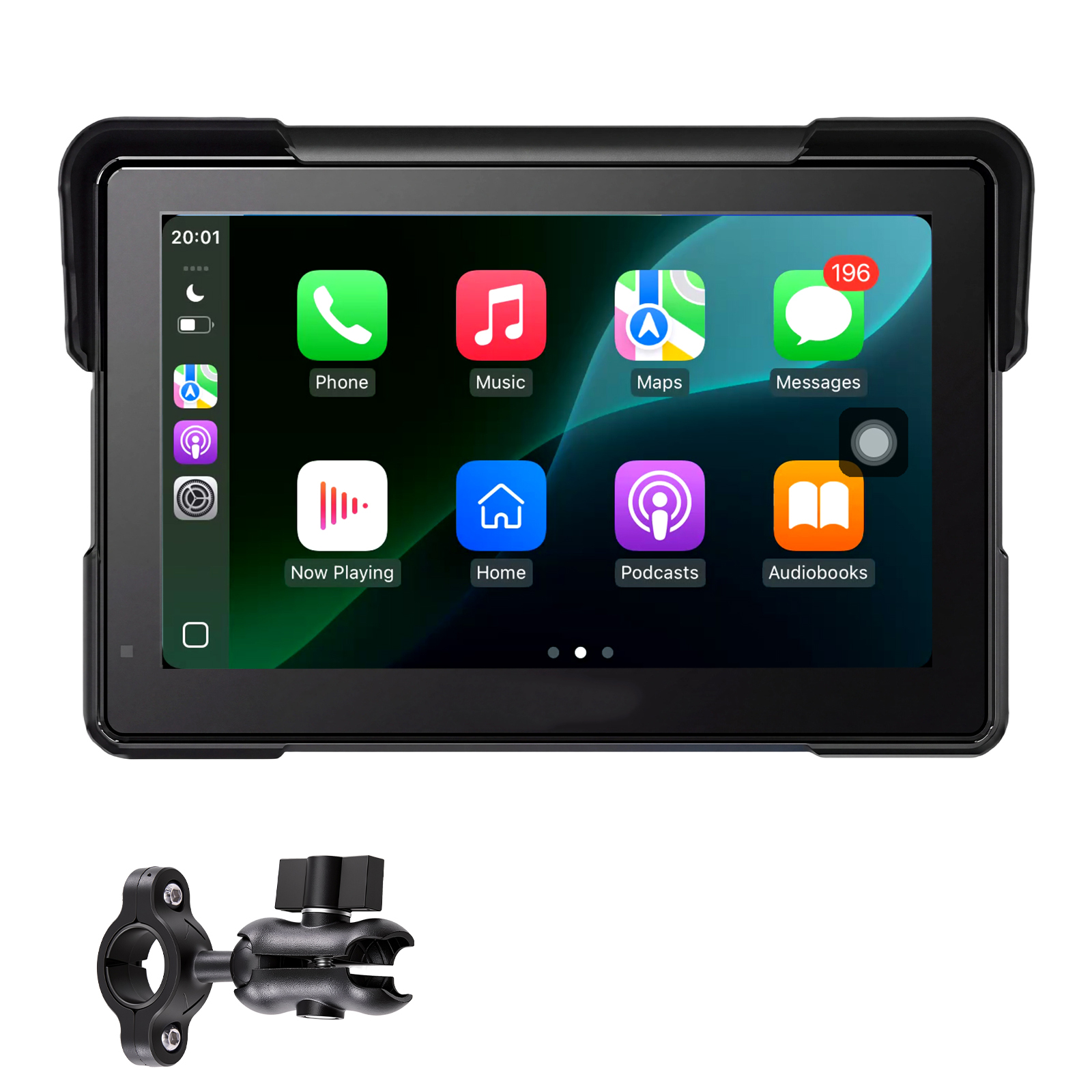 Main product image of 7 Inch Wireless Motorcycle Carplay, Apple Carplay, Android Auto, GPS, IP67