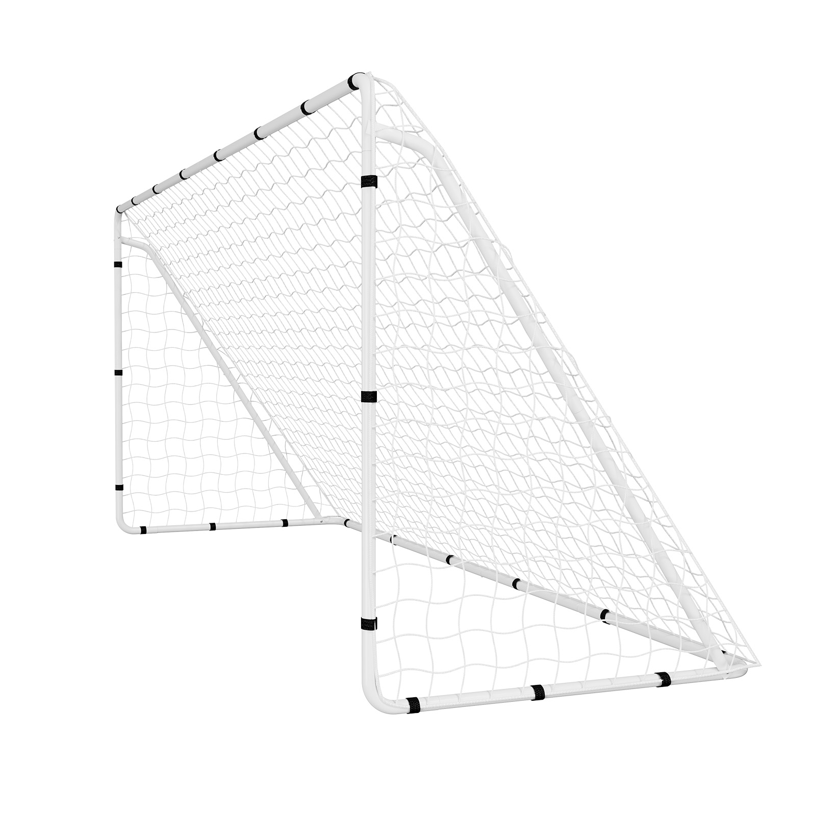 Main product image of Soccer Goal, 12 x 6 ft, Iron Frame, PE Net, Portable, Ground Stakes