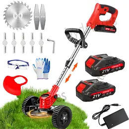 Product image of 21V Cordless Grass Trimmer and Edger with 2 Batteries