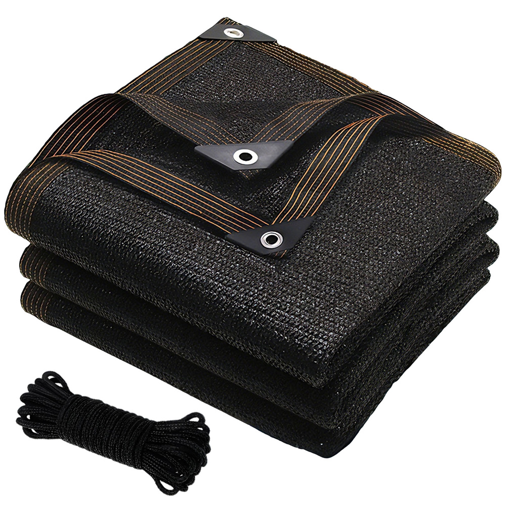 Main product image of Black Shade Cloth with Reinforced Grommets for Outdoor Use