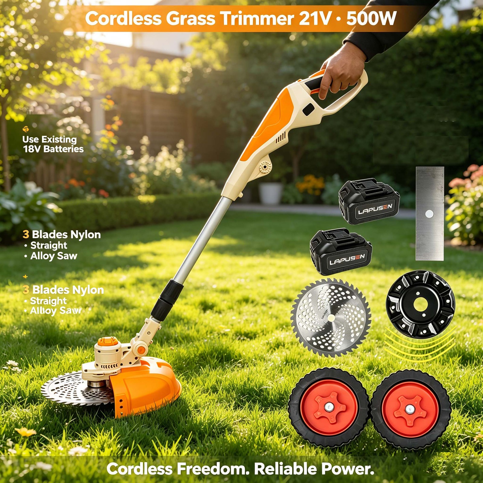 Main product image of Cordless Electric Grass Trimmer Multi-Functional Brushless Engine Lawn Edger