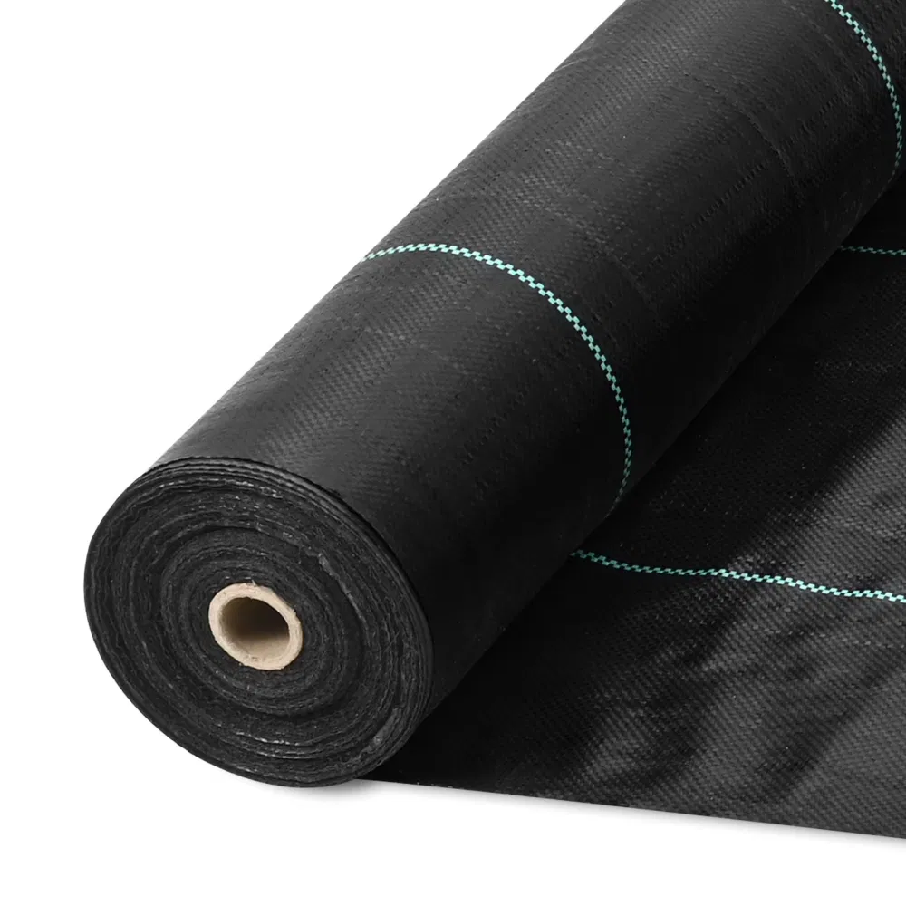 Main product image of 4 x 300 ft, 3.2 oz Woven Geotextile Weed Barrier Landscape Fabric