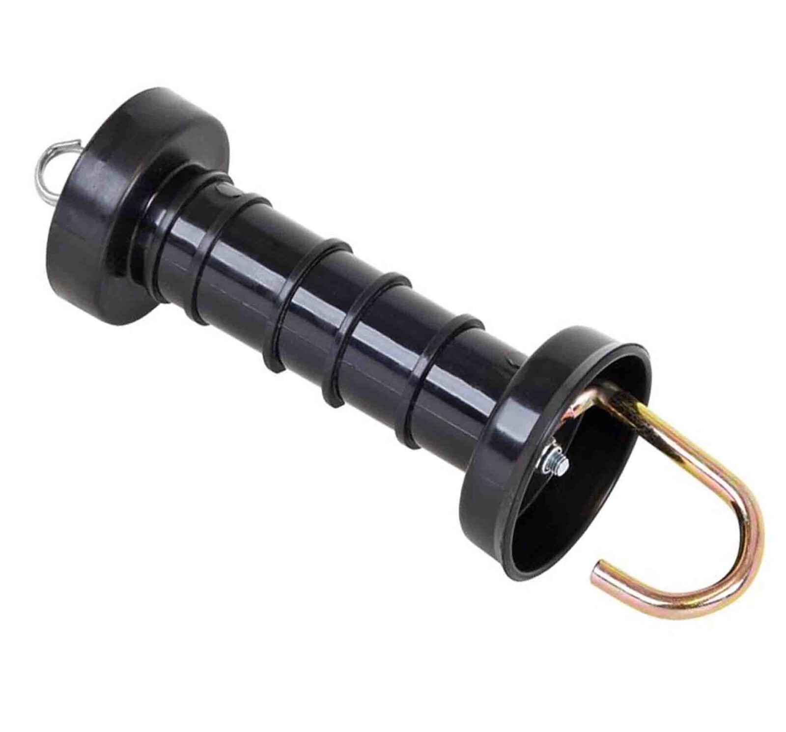 Main product image of 10x Electric Fence Gate Insulated Spring Handles with Hook, Black