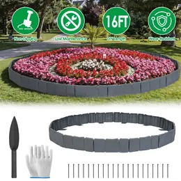 Product image of Flexible Cobblestone PVC Landscape Edging, Interlocking, No-Dig, with Spikes