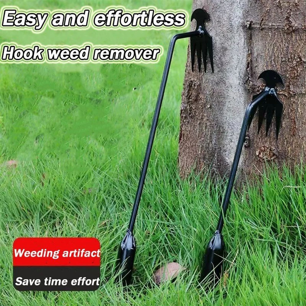 Main product image of 50CM Garden Hand Weeder Rake Weeding Weed Remover Puller Manual Tool Iron Black