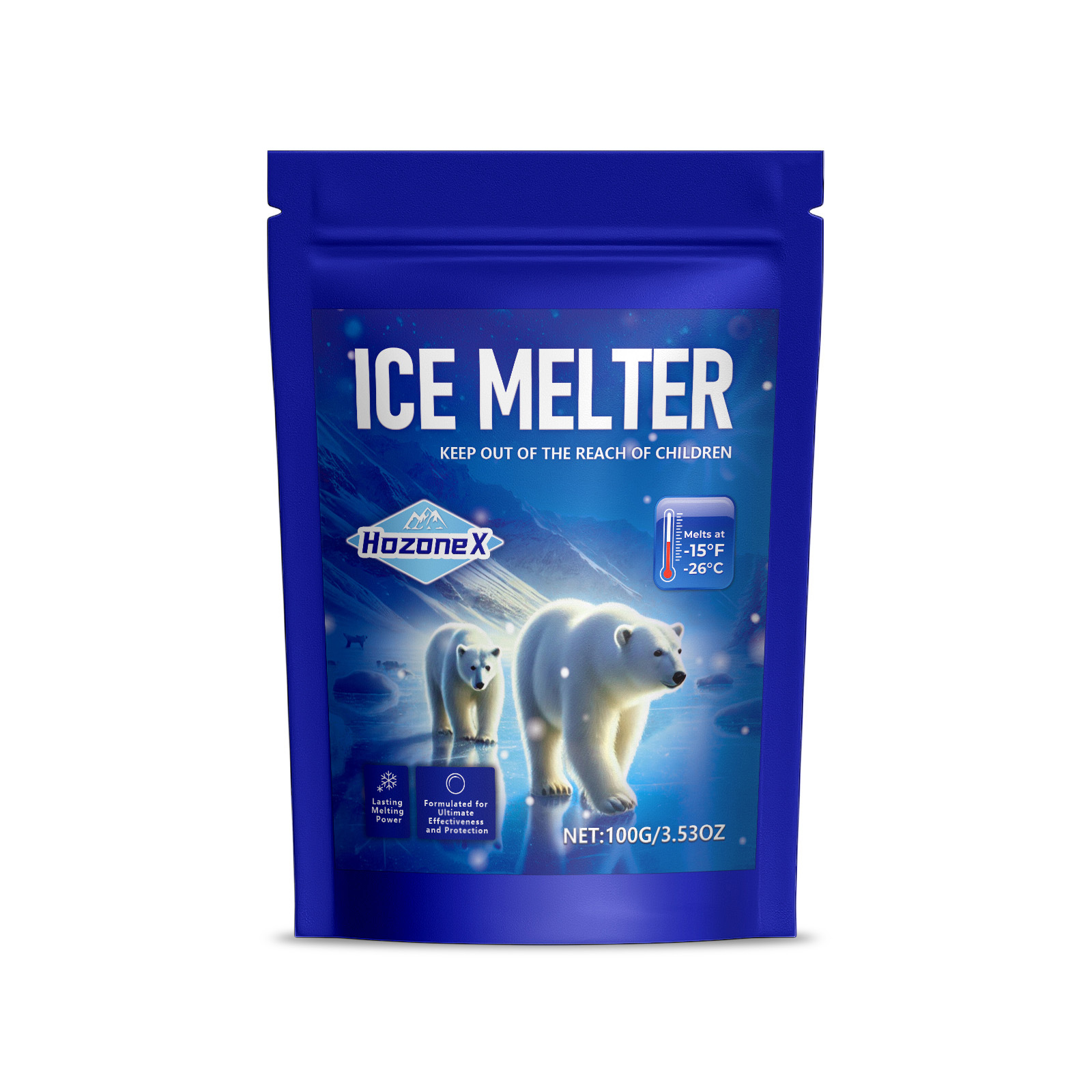 Main product image of Hozonex Ice Melt for Snow and Ice Removal on Concrete