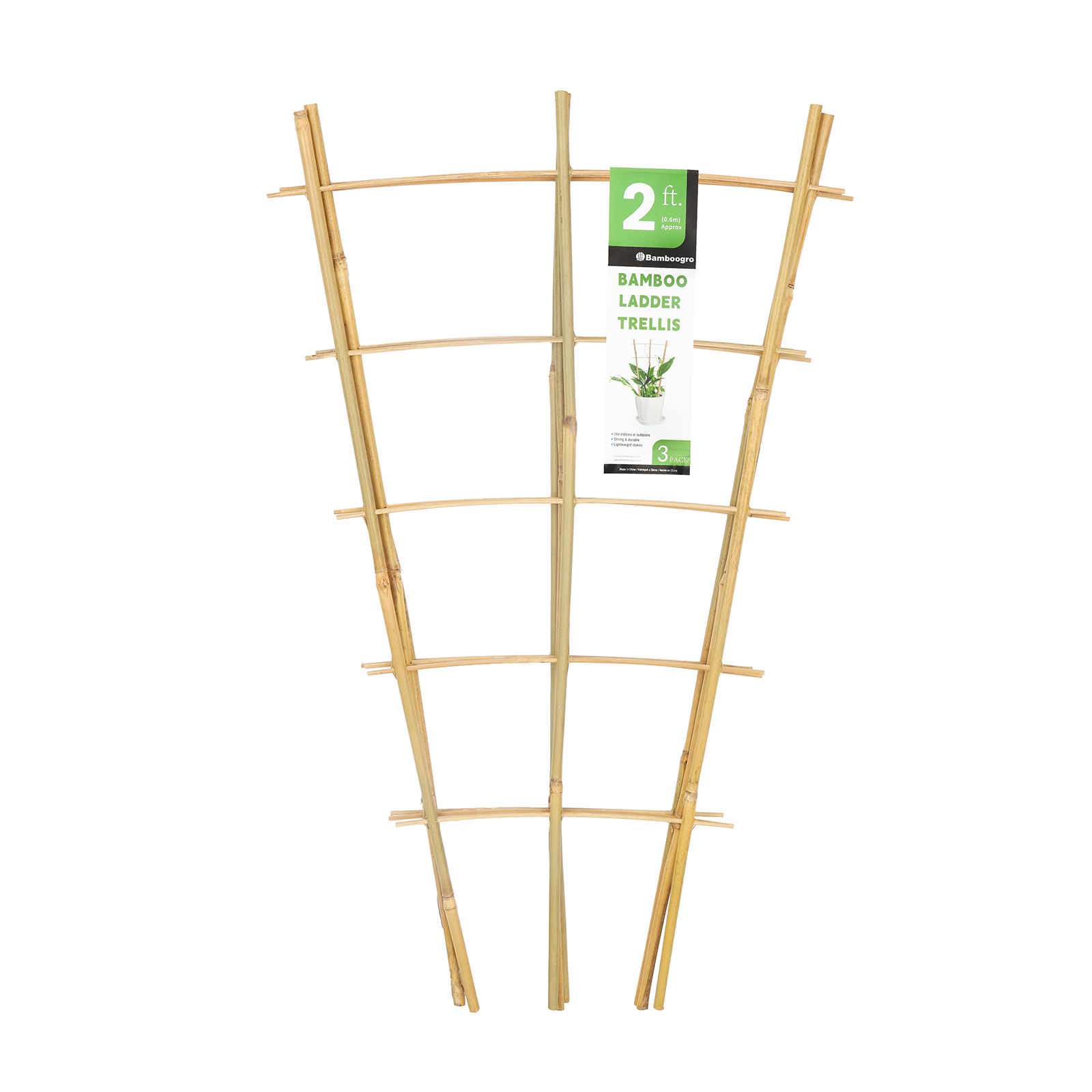 Main product image of 24 Inch Bamboo Plant Trellis, 3 Pack, for Climbing Plants