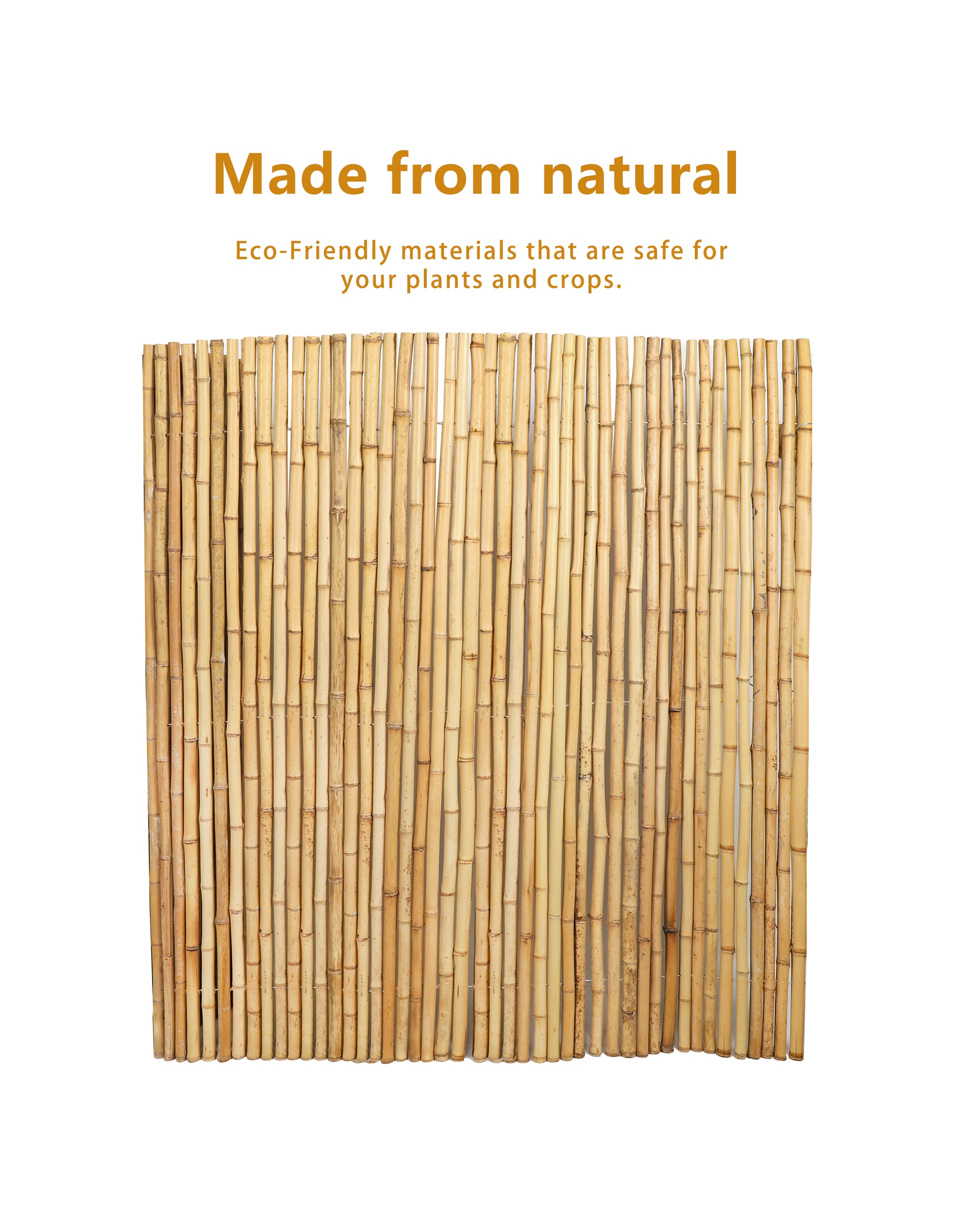 Main product image of Bamboo Fence Roll, 6FT x 8FT, Natural Privacy Screen