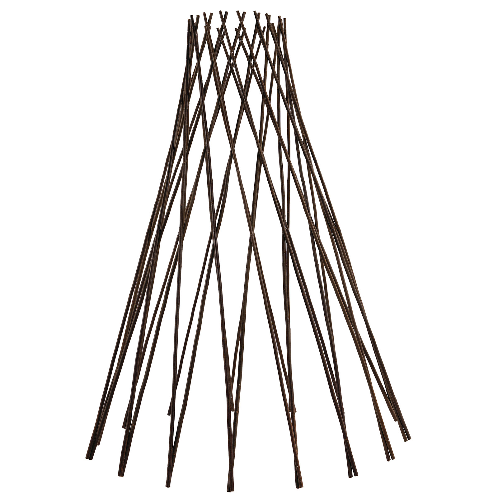 Main product image of 4FT Willow Round Teepee Trellis, 48 In H x 13 In W, Expandable Wood