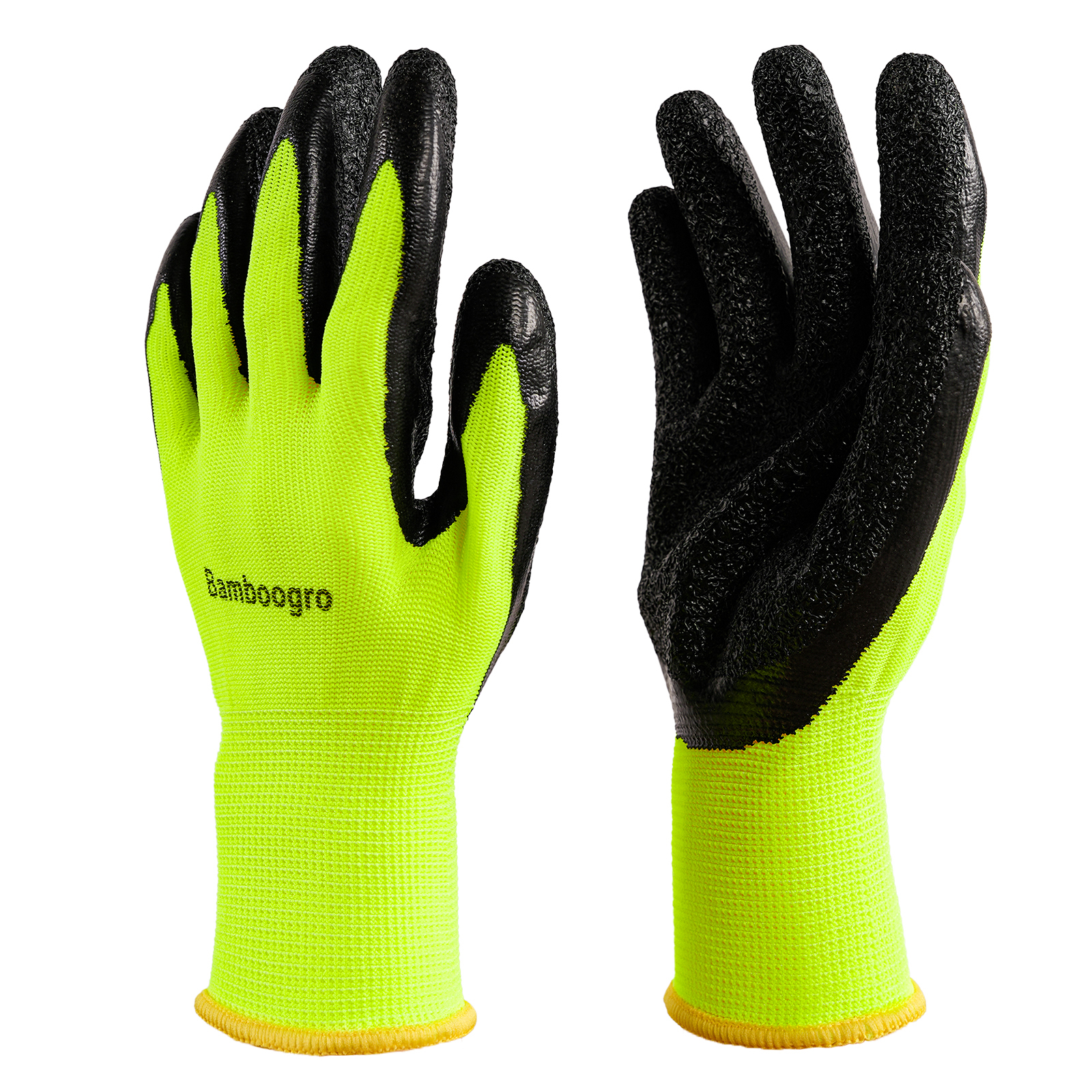 Main product image of Green NCG Crinkle Latex Coated Seamless Knit Gloves, 8 Pairs