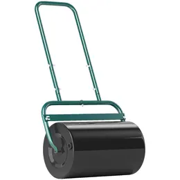 Product image of 38L Fillable Steel Lawn Roller, Dark Green