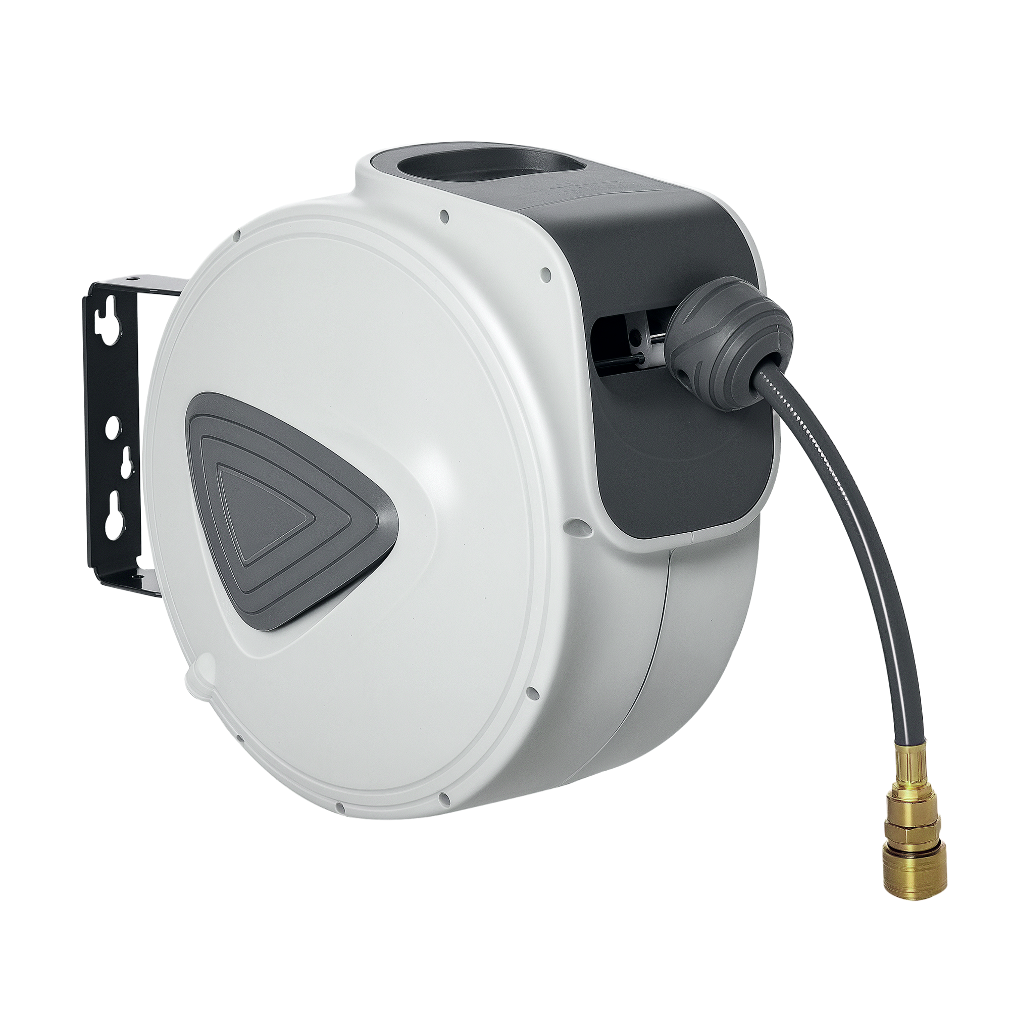 Main product image of DURHAND Retractable Air Hose Reel, 10m, 3/8 inch, 1/4 inch BSP, Wall Mount
