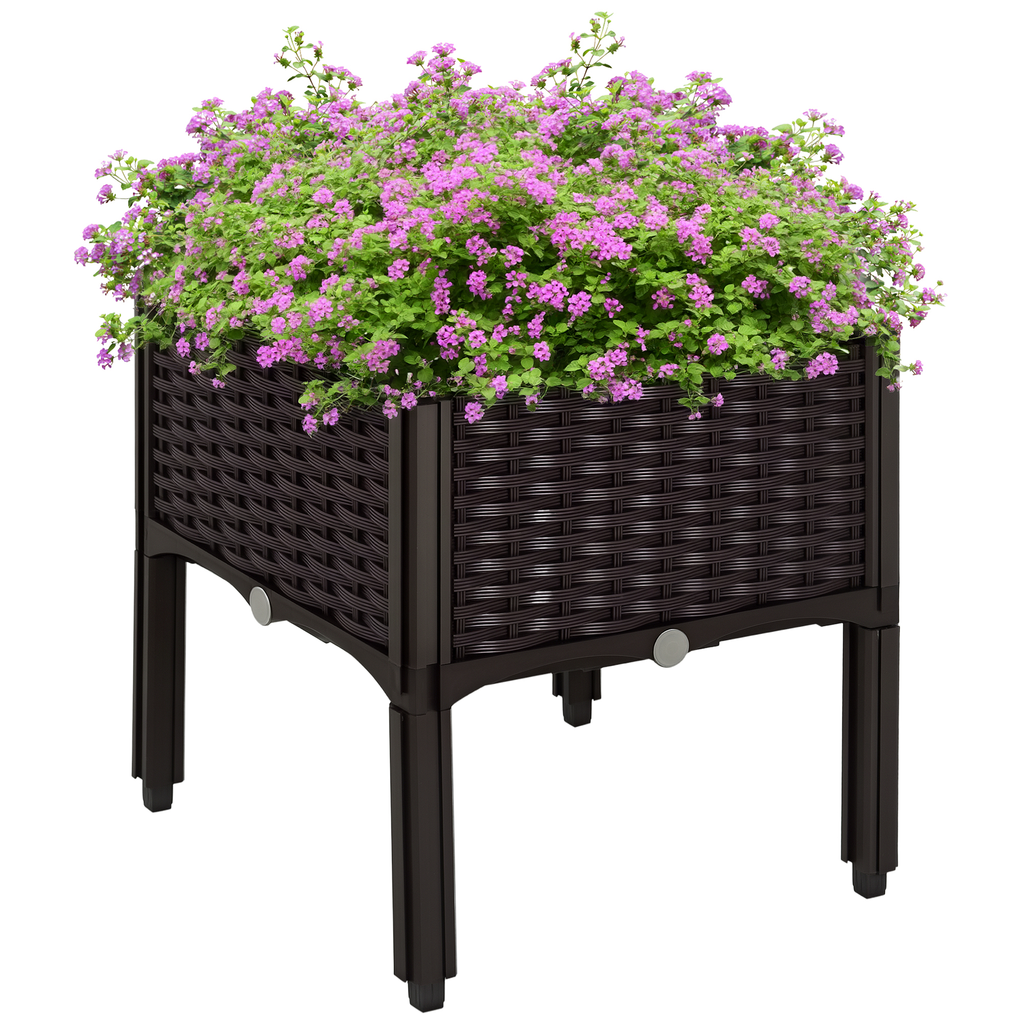 Main product image of Outsunny 26L Elevated Garden Planter, Brown PP