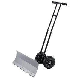 Product image of Adjustable Wheeled Snow Pusher with Q235 Carbon Steel Blade