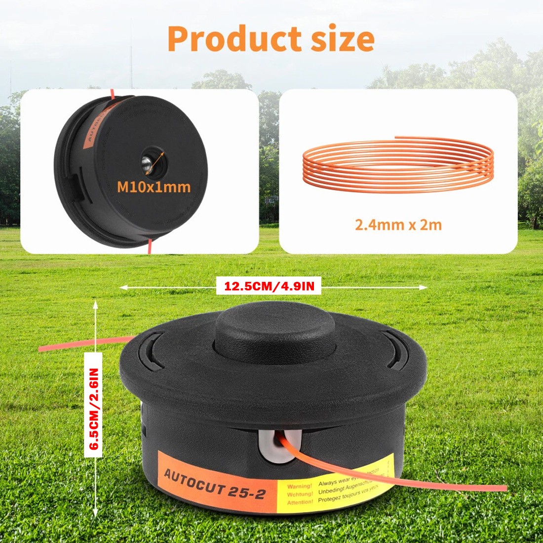 Main product image of 2 Pcs Stihl Autocut 25-2 Bump Feed Trimmer Head, 4002 710 2191