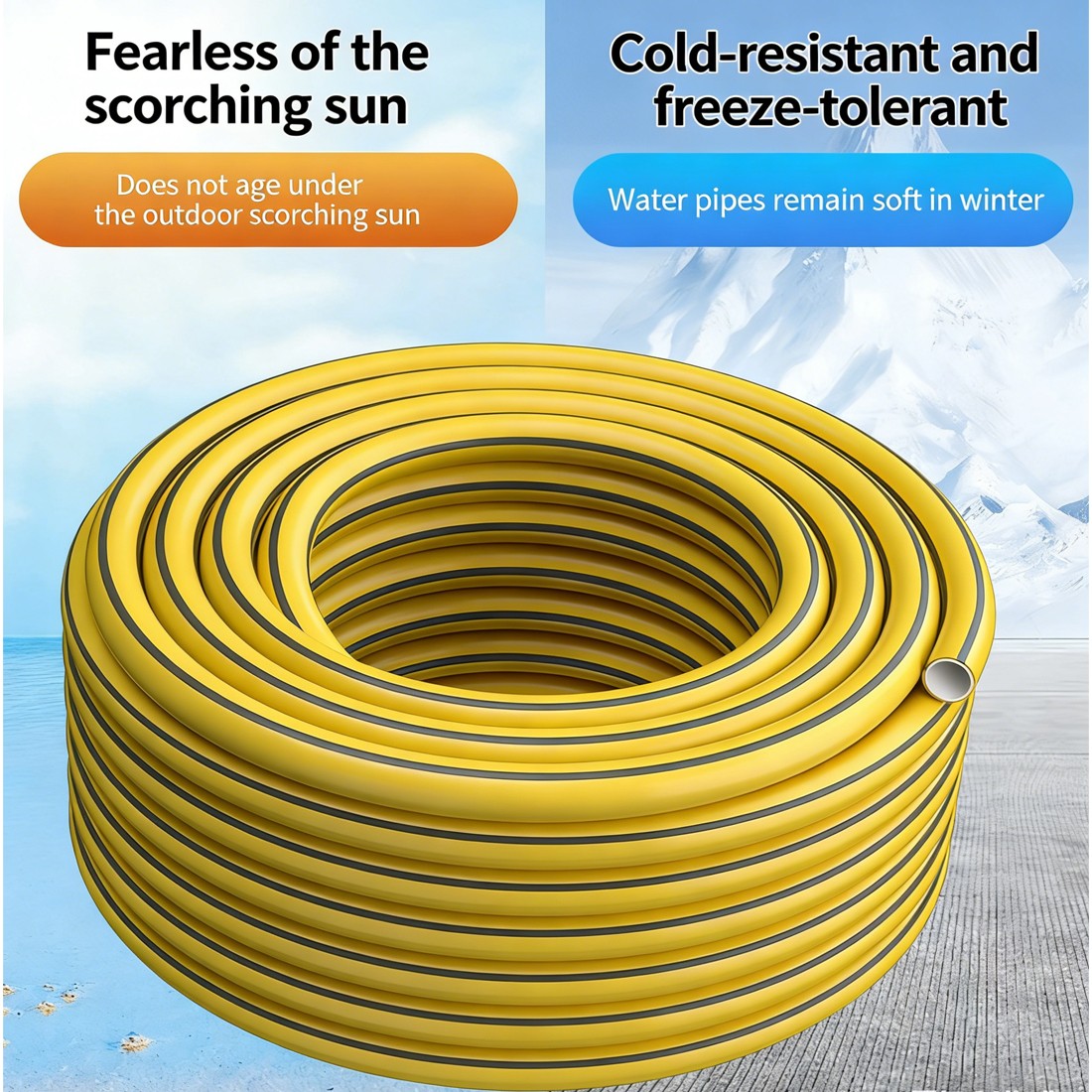 Main product image of 20M Heavy Duty Garden Hose Pipe Reel Reinforced Anti-kink Outdoor Hosepipe