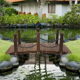 Product image of Wooden Arc Footbridge, Outdoor Landscape Bridge