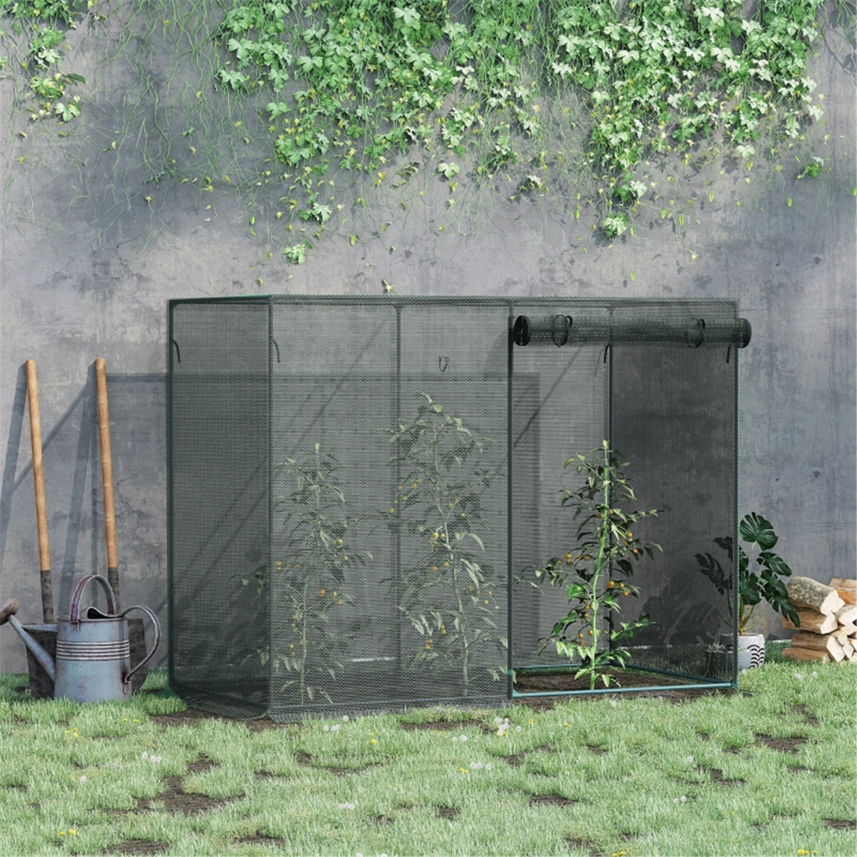 Main product image of Black 6x3 ft Garden Plant Protector Cage, Animal Shield