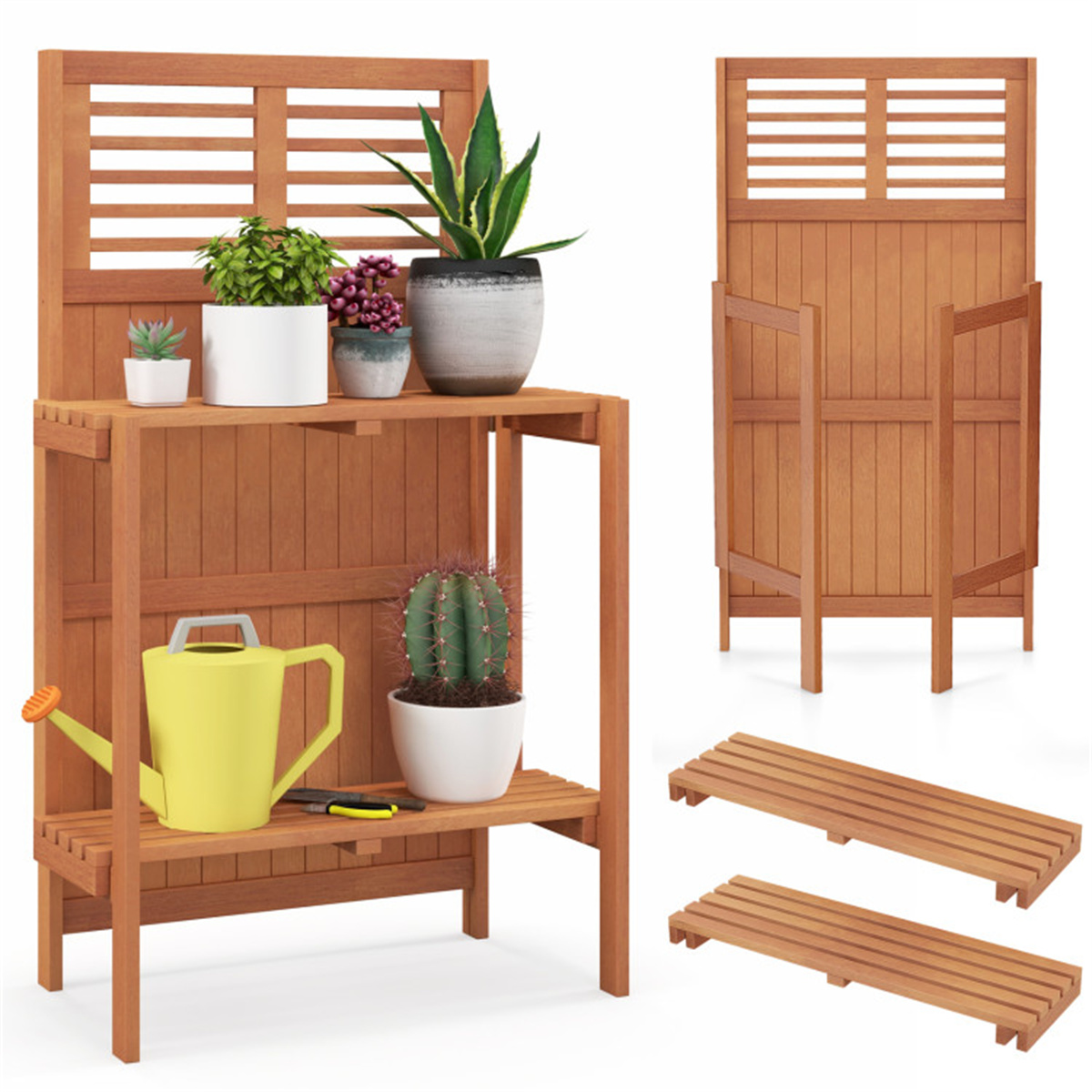 Main product image of Foldable Outdoor Garden Plant Display Platform