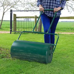 Product image of Oshion 24in Iron Cylindrical Lawn Roller, Black