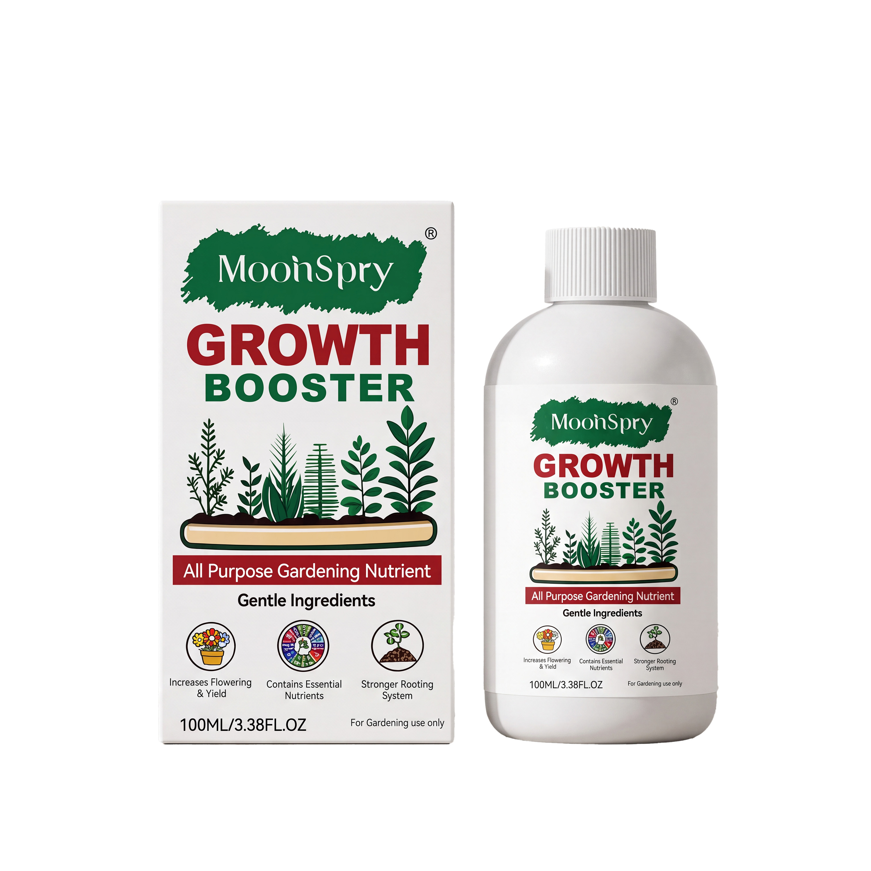 Main product image of MOONSPRY Growth Booster, 100ml, Plant Products, Garden Supplies for Outdoor Garden
