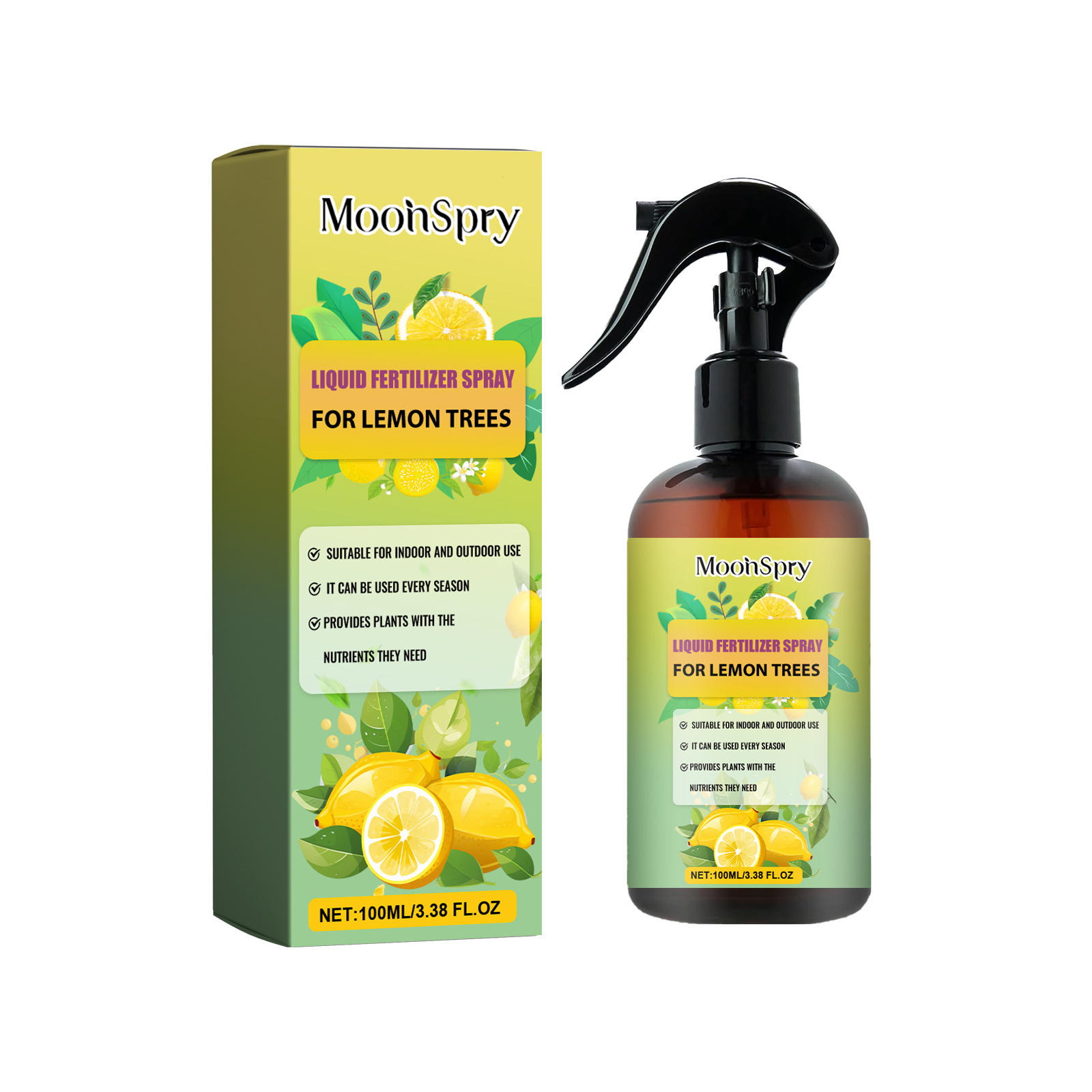 Main product image of Premium 3-1-2 Liquid Fertilizer Spray for Lemon Trees, 100ml, Plant Fertilizer, Garden Supplies for Outdoor Garden