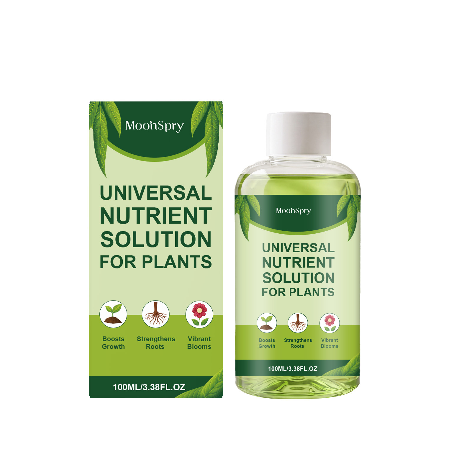 Main product image of MOONSPRY Universal Nutrient Solution for Plants, 100ml, Plant Nutrient Solution, Garden Supplies for Outdoor Garden
