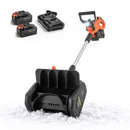 Product image of 40V Cordless Snow Blower, 2x4Ah Batteries, Charger, 20 Ft Throw, 60° Chute, LED