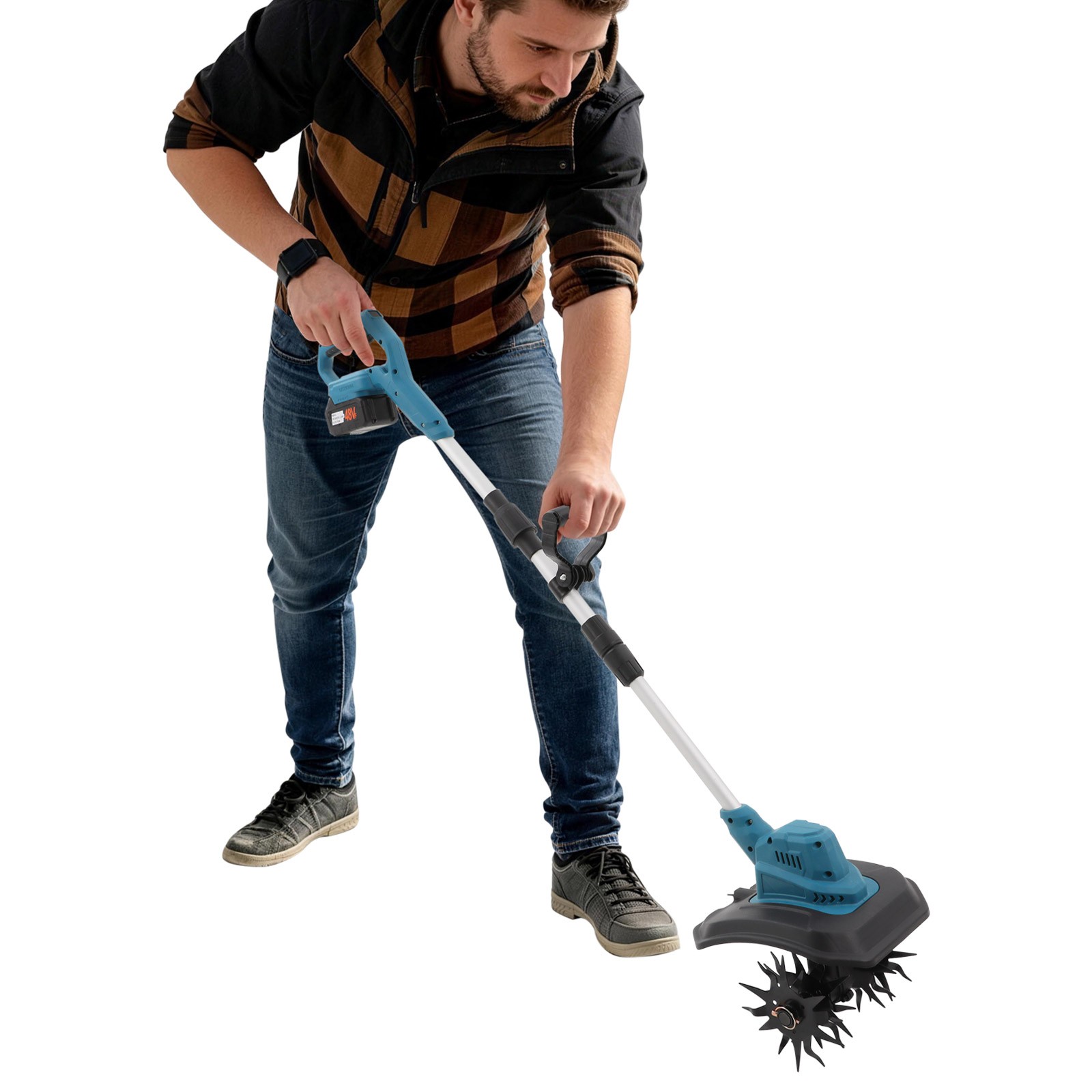 Main product image of Cordless Electric Cultivator and Soil Tiller, 2 Batteries