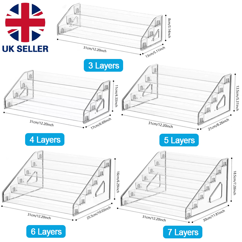 Main product image of 3-7 Tier Clear Acrylic Collector Card Display Stand Rack Shelf For Trading Cards