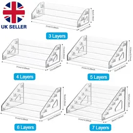 Product image of 3-7 Tier Clear Acrylic Trading Card Display Rack