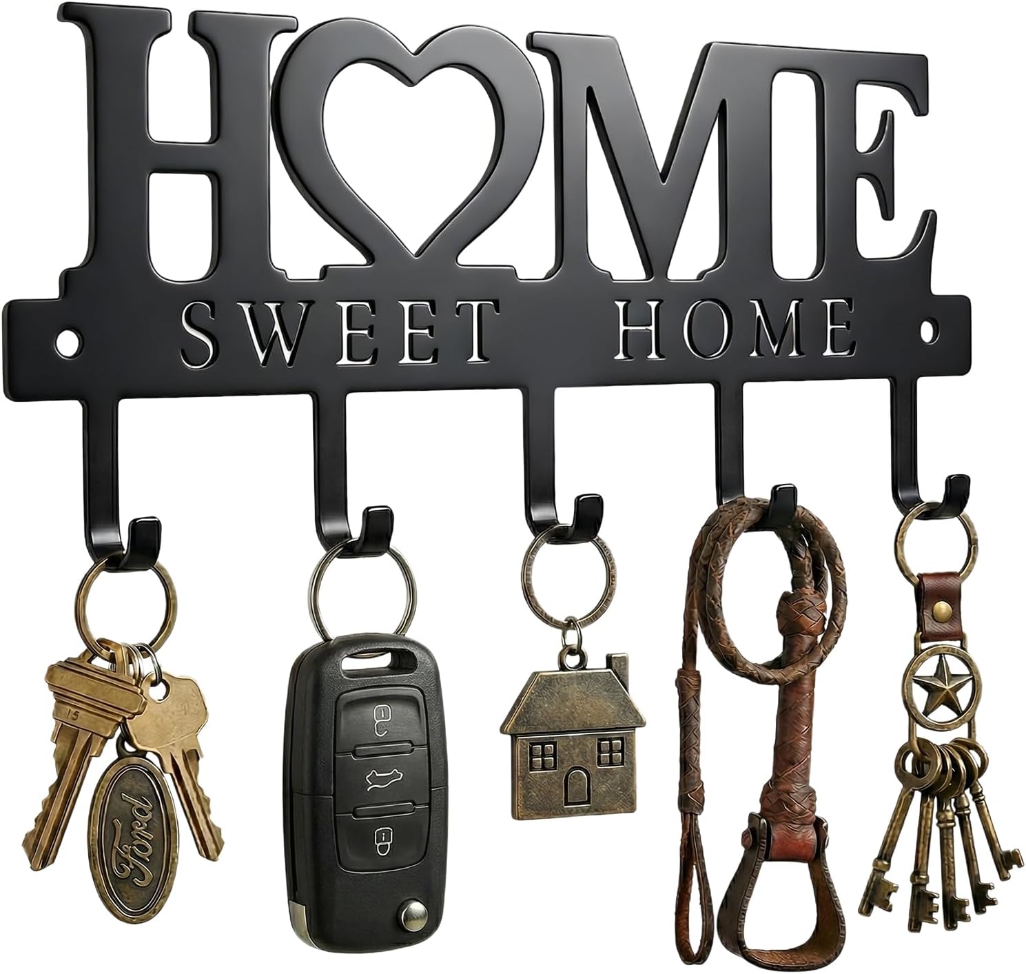 Main product image of Metal Wall Mounted Key Holder Rack with Hooks