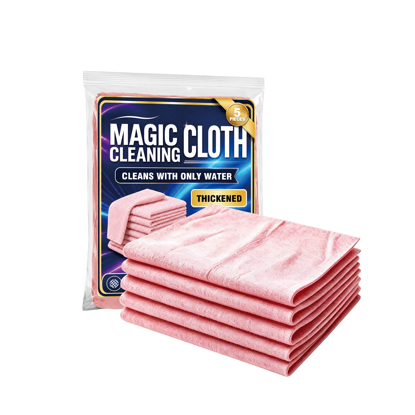 Main product image of Cleaning Agent, Cleaning cloth, 5pcs, Magical cleaning cloth, for Both soft and hard surfaces