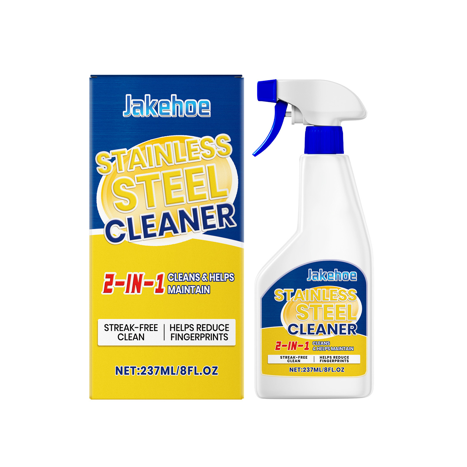 Main product image of JAKEHOE Stainless Steel Cleaner, 237ml, Pot Cleaner, Cleaning Agent for Home Cleaning
