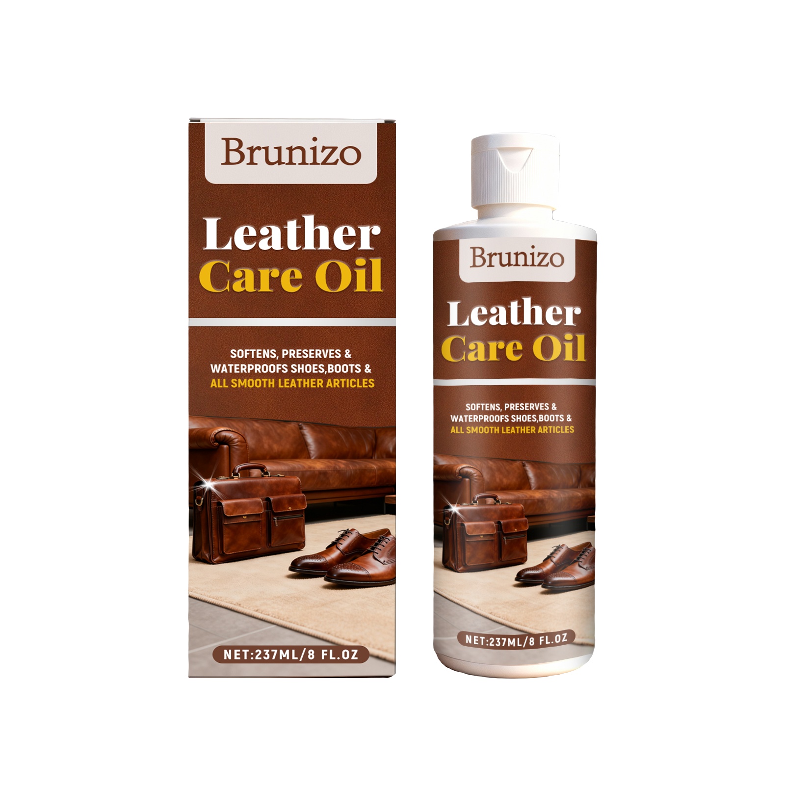 Main product image of RAYHONG Leather Cleaner, 237ml, Leather Cleaning, Cleaning Agent for Home Cleaning