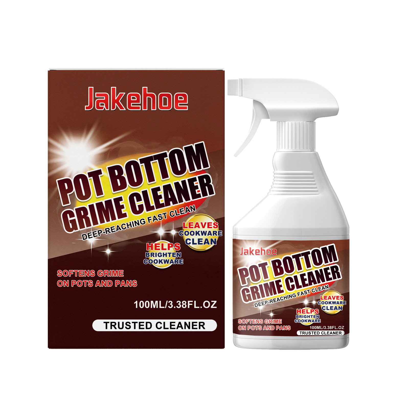 Main product image of JAKEHOE Pot Bottom Grime Cleaner, 100ml, Dirt Cleaning, Cleaning Agent for Home Cleaning
