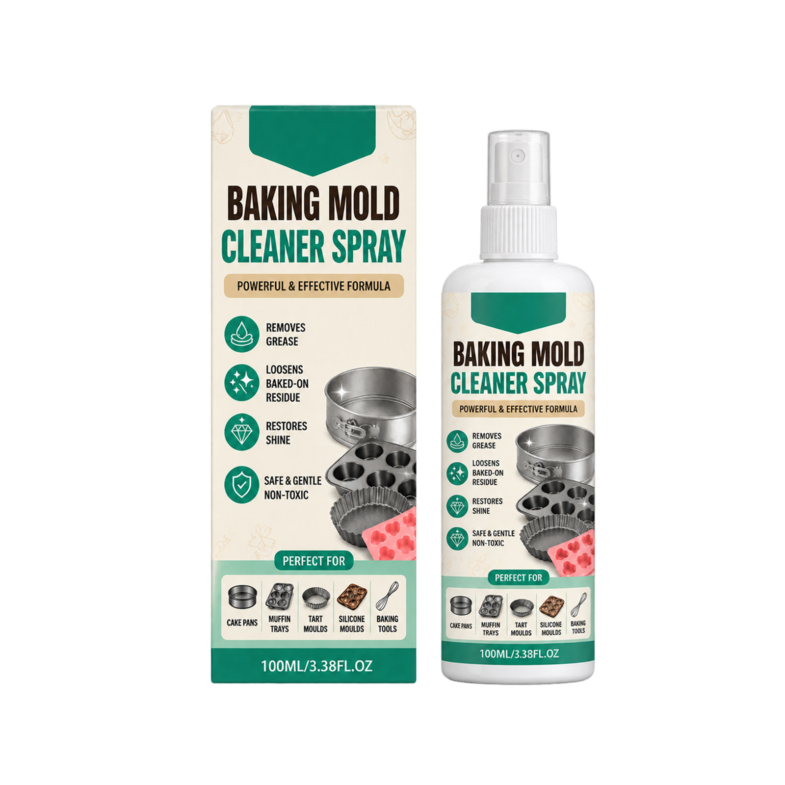 Main product image of Baking Mold Cleaner Spray, 100ml, Cleaning Agent for Home Cleaning