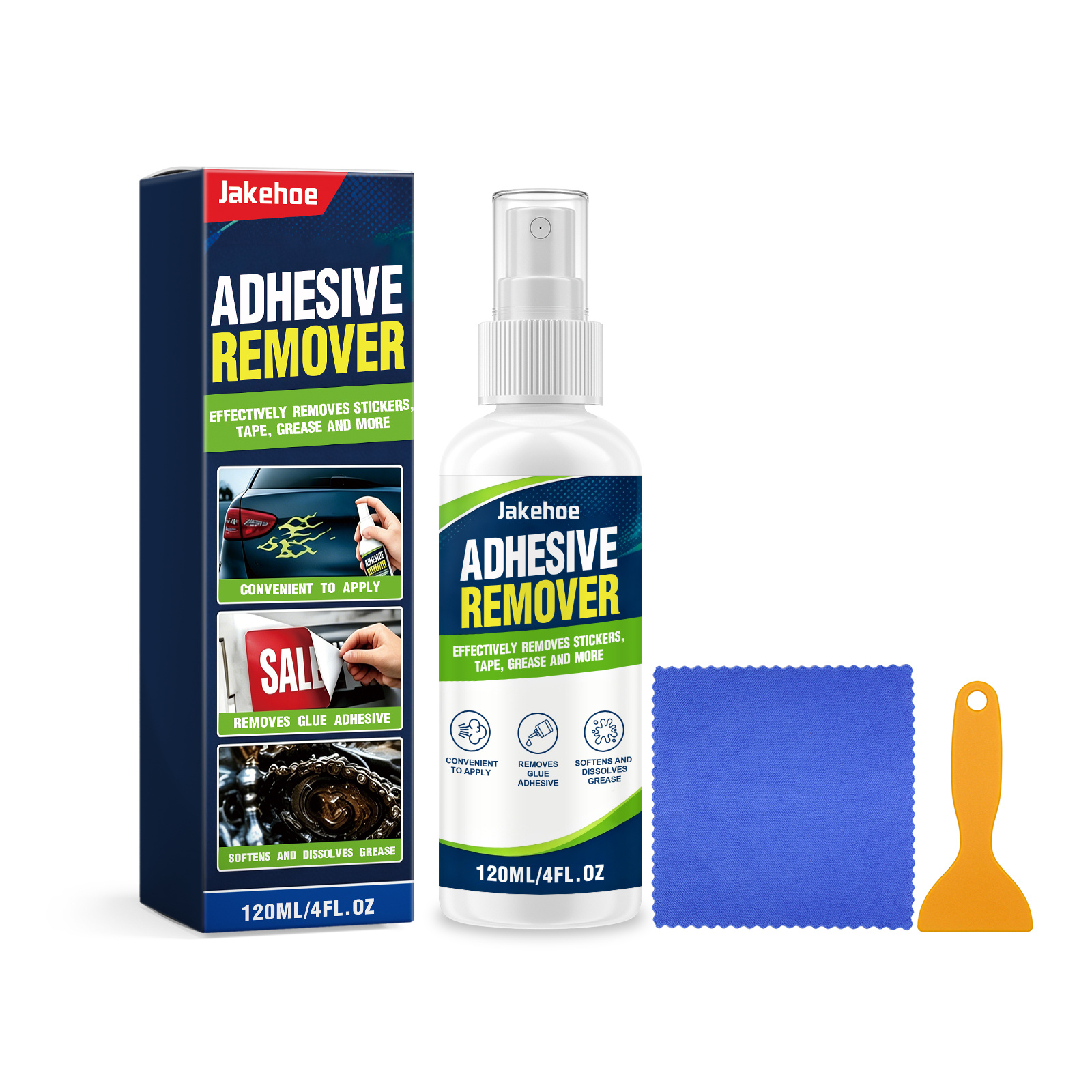Main product image of RAYHONG Adhesive Remover, 120ml +1 +1, Paint Remover for Car Care
