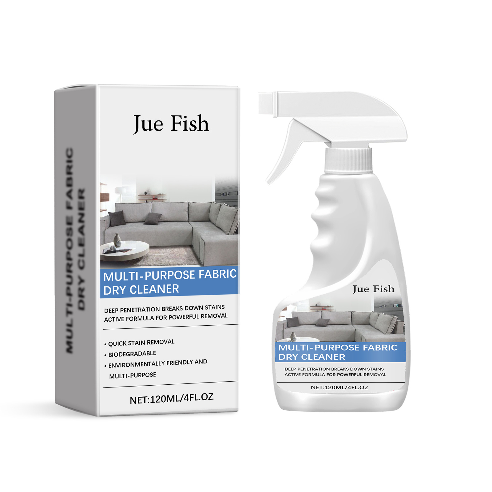 Main product image of JAKEHOE Fabric Dry Cleaner, 120ml, Cleaning and Decontamination, Cleaning Agent for Home Cleaning