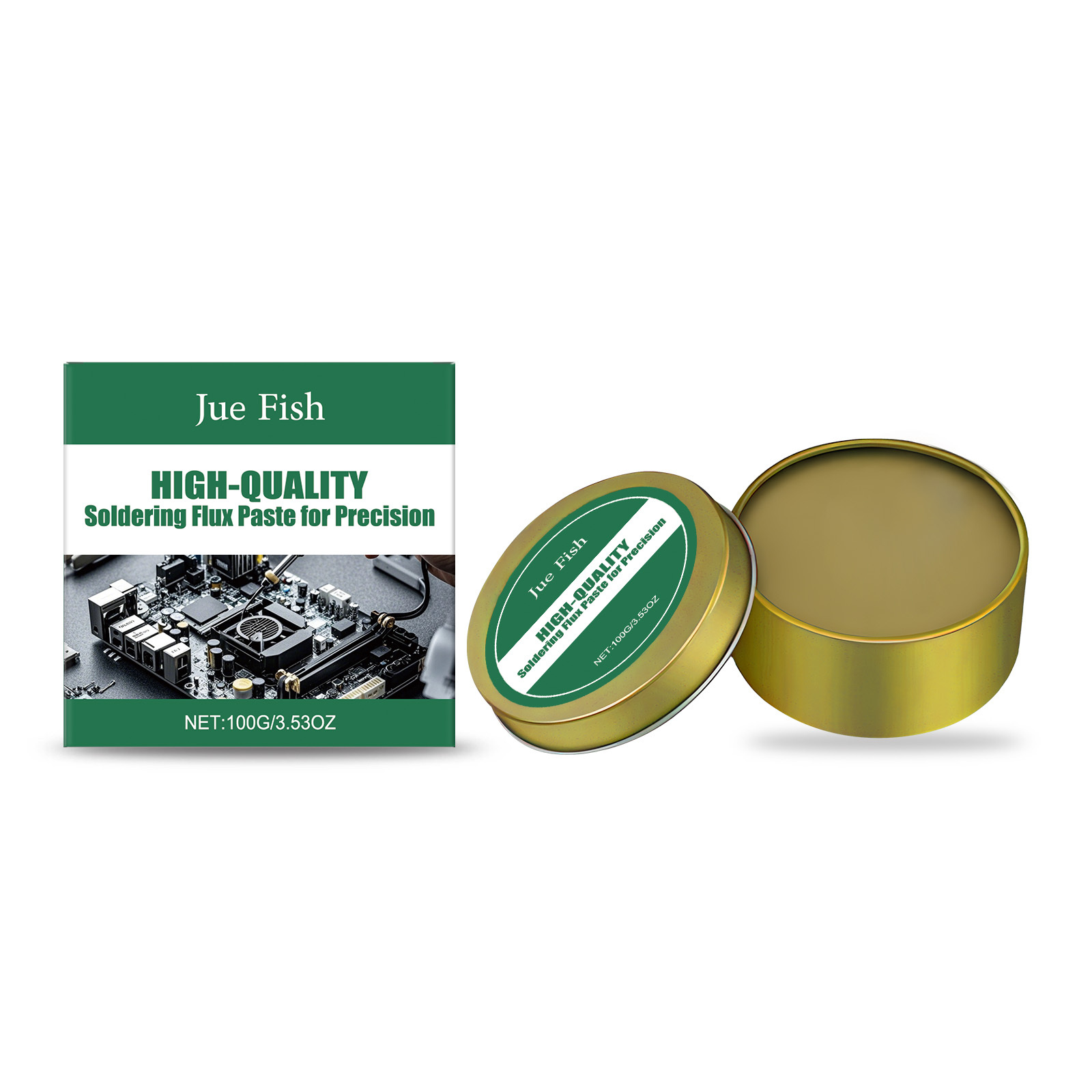 Main product image of JUE FISH Soldering Flux Paste for Precision, 100G, Solder Paste for Daily Use