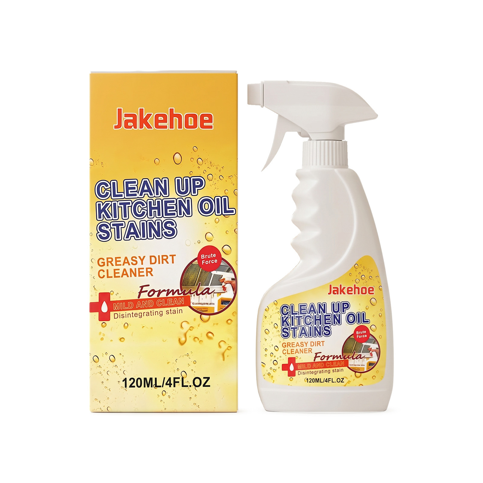 Main product image of JAKEHOE Greasy Dirt Cleaner, 120ml, Kitchen Supplies, Cleaning Agent for Home Cleaning