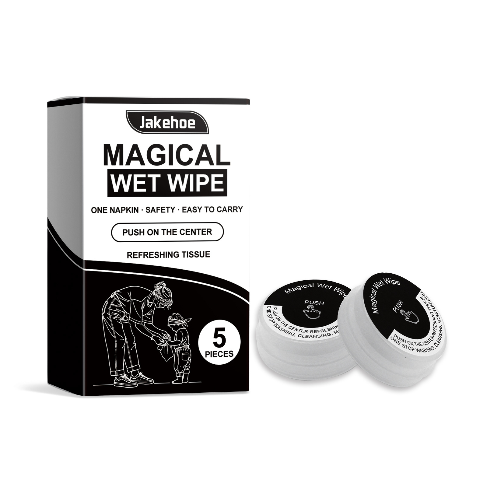 Main product image of Press Cleaning Wipes, 5 PIECES, Cleaning Agent for Home Cleaning