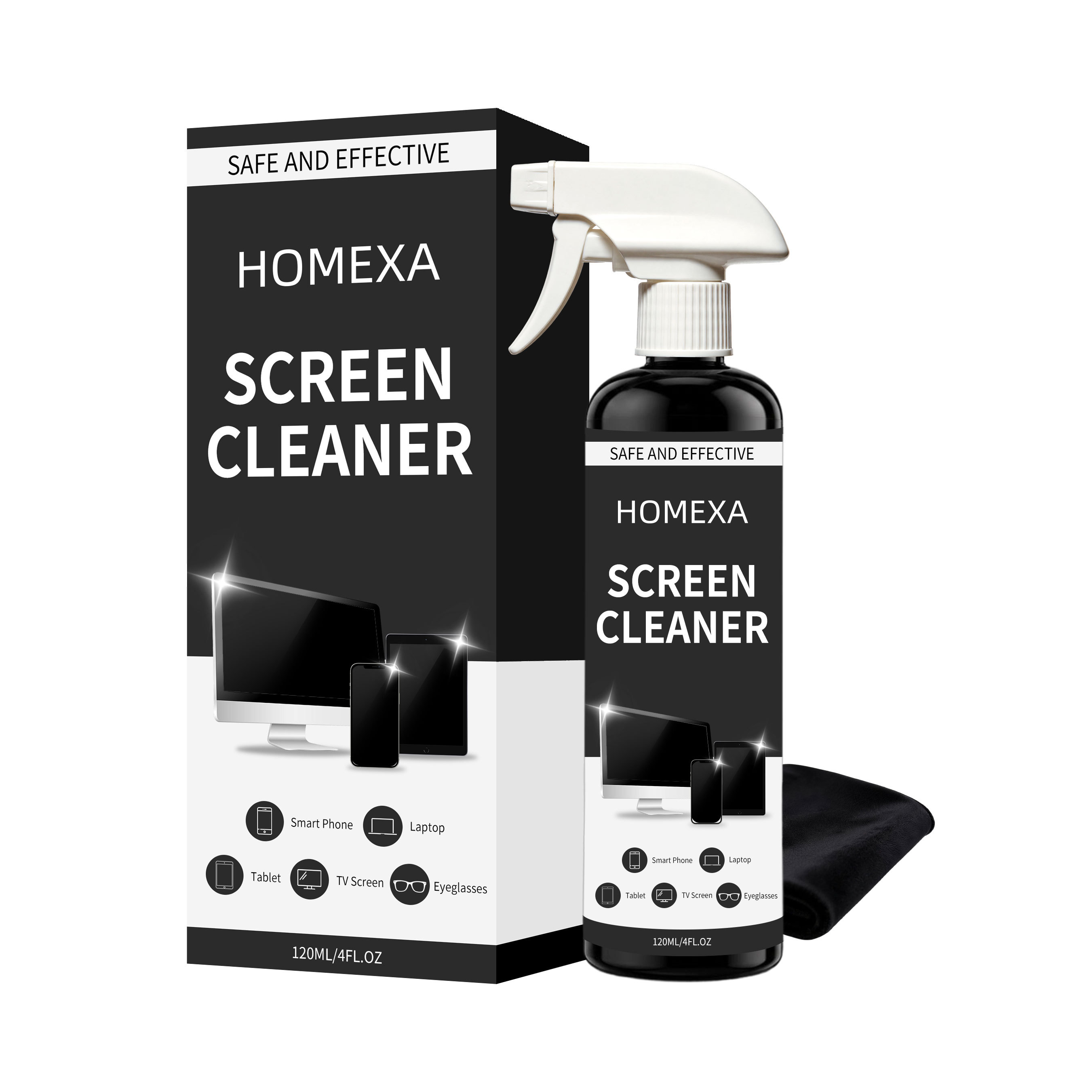 Main product image of HOMEXA Screen Cleaner, 120ml, Screen Cleaning, Cleaning Agent for Home Cleaning