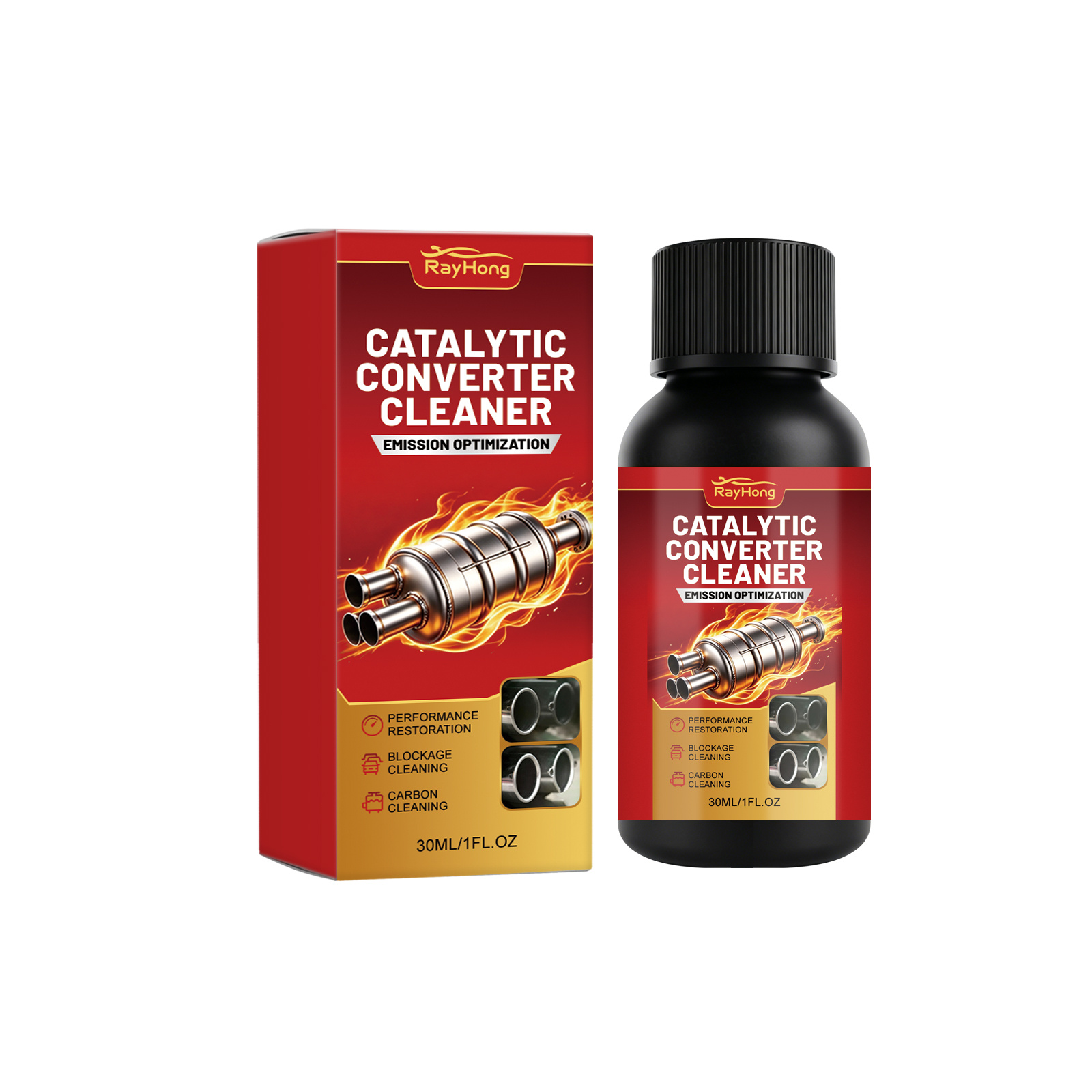 Main product image of RAYHONG Catalytic Converter Cleaner, 30ml, Automotive Supplies, Cleaning Agent for Home Cleaning