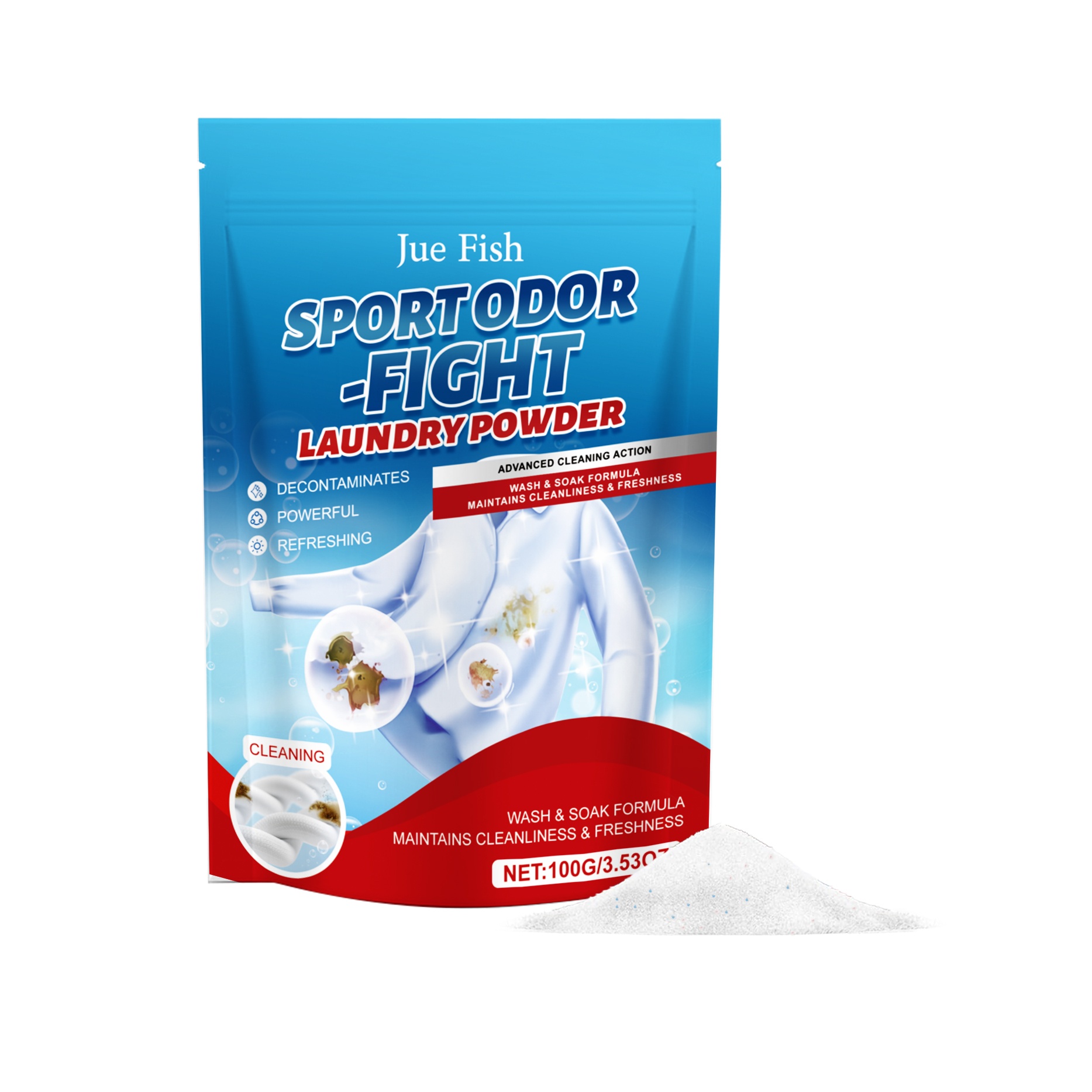 Main product image of Clothing Cleaning Powder, 100G, Laundry Cleaning, Cleaning Agent for Home Cleaning